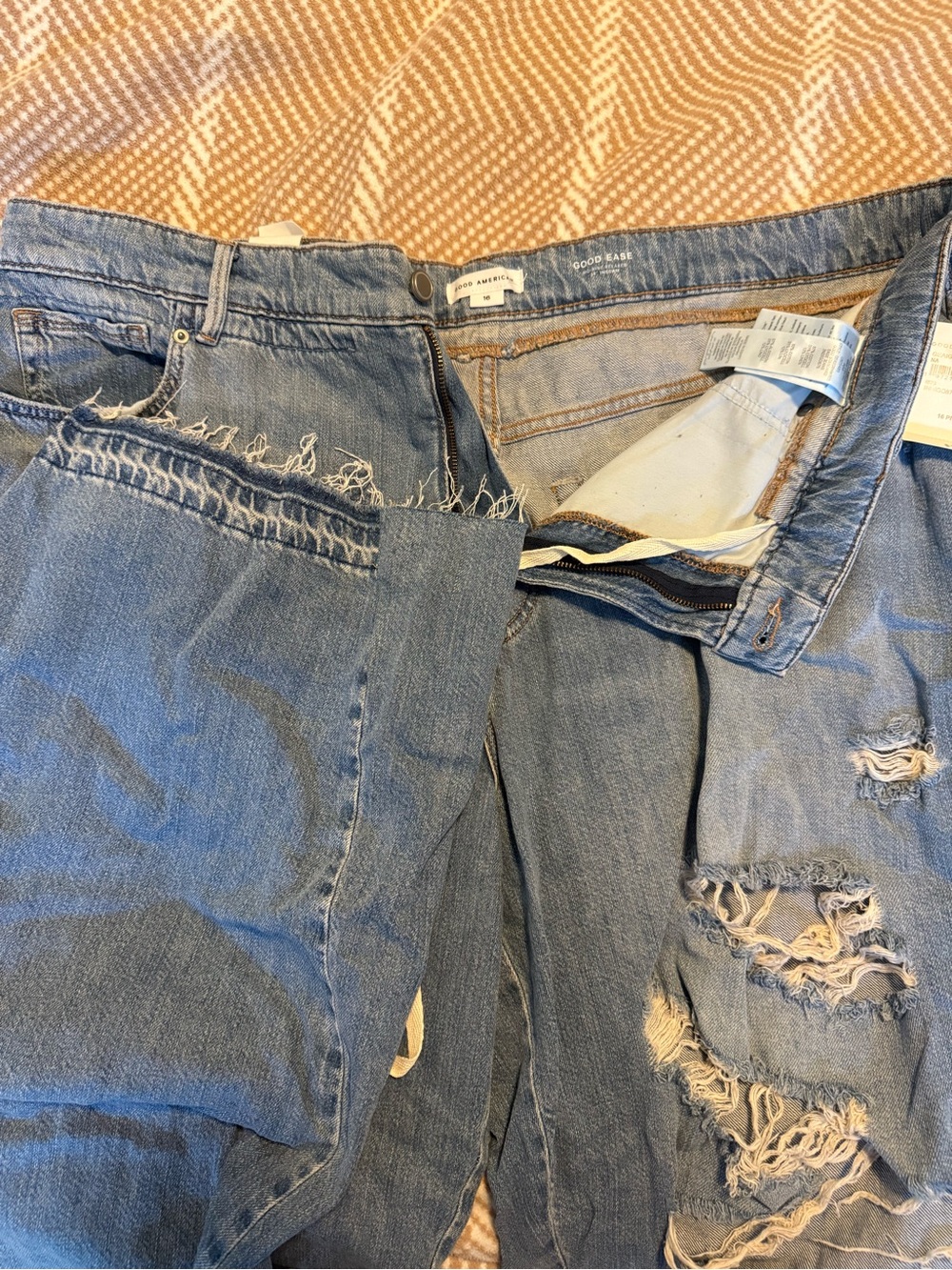 Good American Light Blue Good Ease Jeans